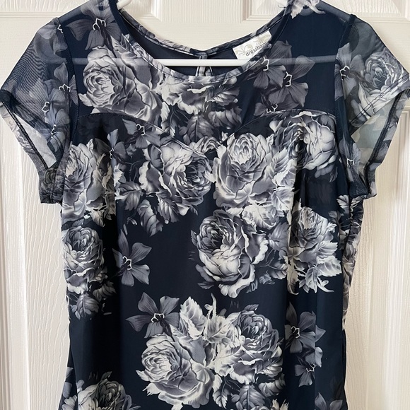 Dress Barn Tops - Dress Barn Floral Sheer Top